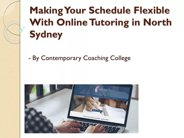 making your schedule flexible with online tutoring in north sydney