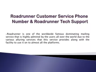 Roadrunner Customer Service Phone Number 1(833) 836-0944 |  Tech Support