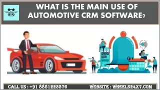 what is the main use of automotive crm software