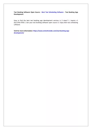 taxi booking software open source best taxi