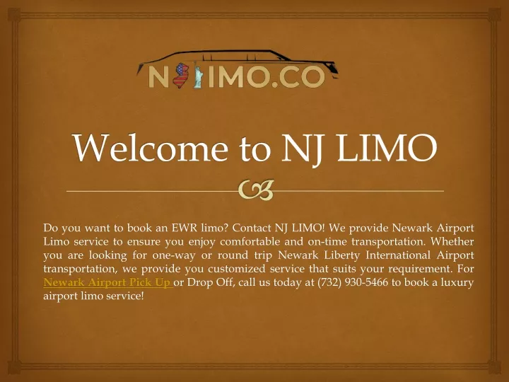 welcome to nj limo