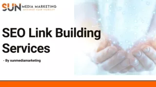 SEO Link Building Services Agency India | Sun Media Marketing