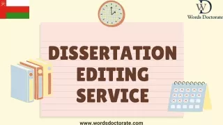 Best Dissertation Editing Services For You - Words Doctorate