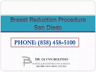 breast reduction procedure san diego