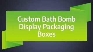 Custom Bath Bomb Packaging Boxes