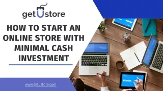 how to start an online store with minimal cash