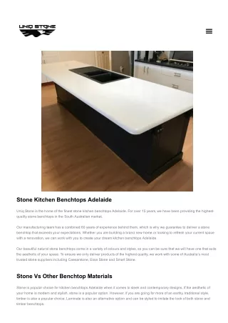 Kitchen Benchtops Adelaide