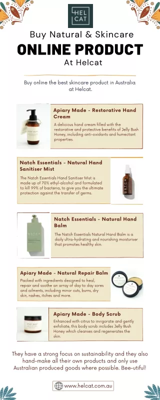 Buy Natural &  Skincare Online Product At Helcat