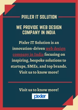 We Provide Web Design Company in India