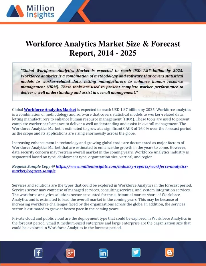 workforce analytics market size forecast report