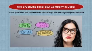 Hire a Genuine Local SEO Company in Dubai