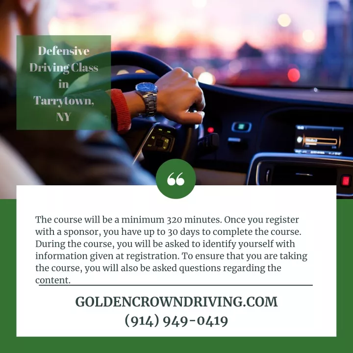 defensive driving class in tarrytown ny