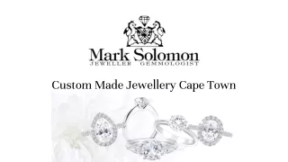Custom Made Jewellery Cape Town