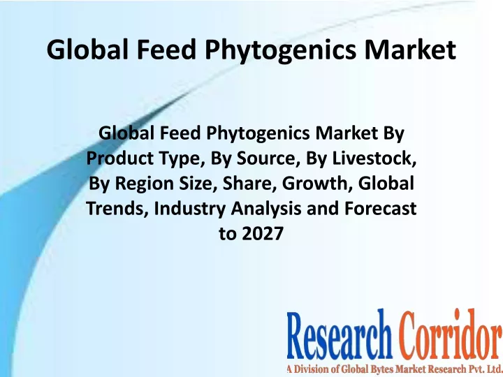 global feed phytogenics market