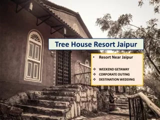 Tree House Resort Jaipur | Best Resort in Jaipur