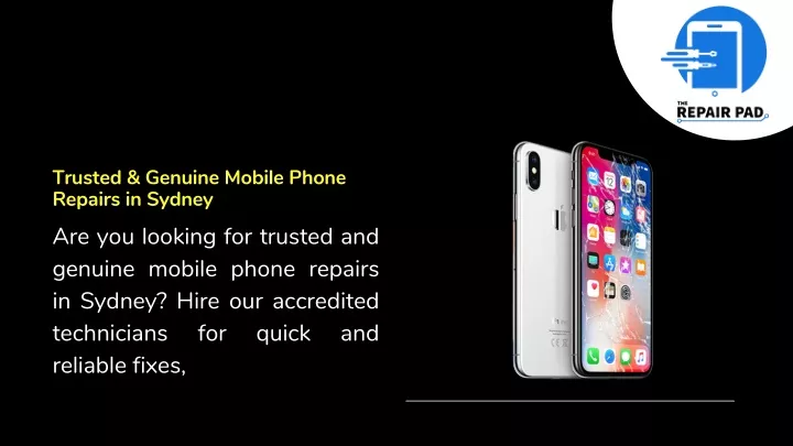 trusted genuine mobile phone repairs in sydney