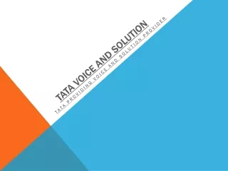 tata voice and solution