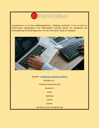 interwebsite se r ett k nt webbdesignf retag