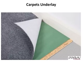 carpets underlay