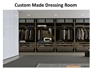 custom made dressing room