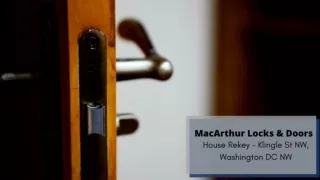 MacArthur Locks & Doors - House Rekey - Klingle St NW, Washington DC NW - PPT