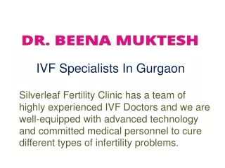 ivf specialists in gurgaon