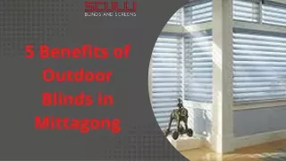 5 Benefits of Outdoor Blinds in Mittagong