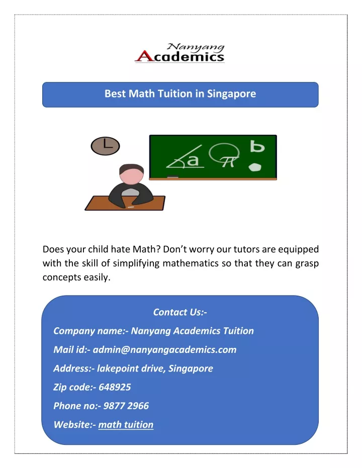 best math tuition in singapore