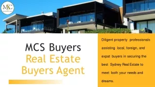 Real Estate Buyers Agent | MCS Buyers