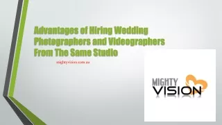 advantages of hiring wedding photographers