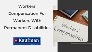 Workers’ Compensation For Workers With Permanent Disabilities