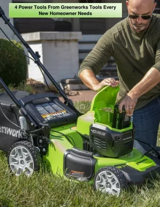 4 power tools from greenworks tools every