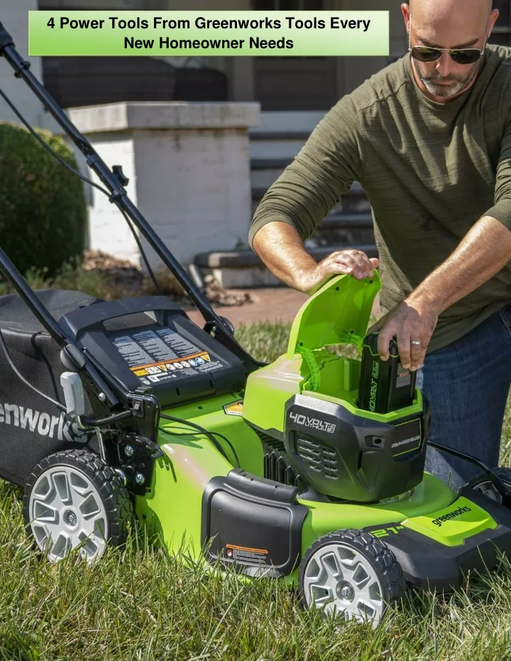 4 power tools from greenworks tools every