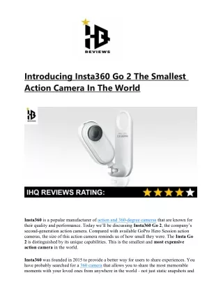 introducing insta360 go 2 the smallest action