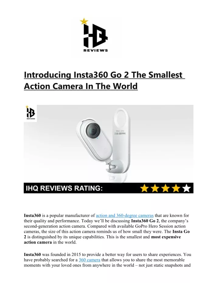 introducing insta360 go 2 the smallest action