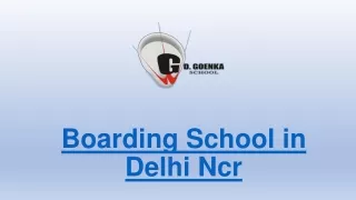 Choose Boarding School in Delhi Ncr