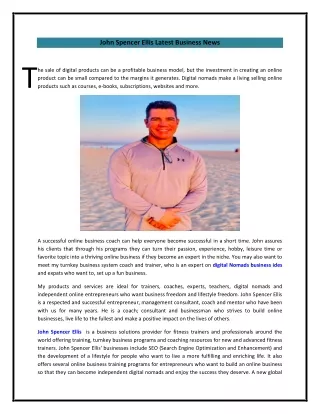 John Spencer Ellis Latest Business News