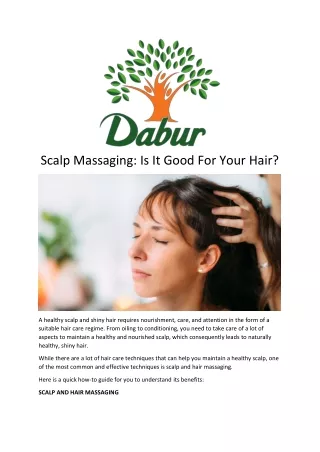 Scalp Massaging- Is It Good For Your Hair?