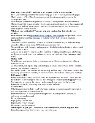 how many types of seo and how to get organic