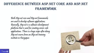 difference between asp net core