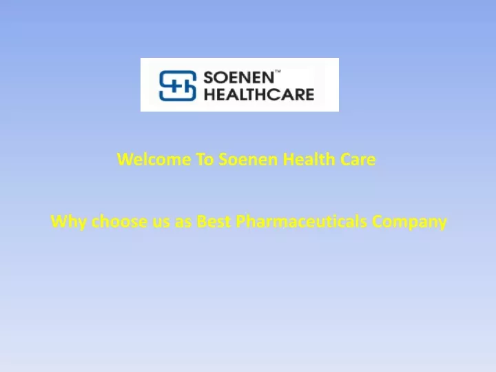 welcome to soenen health care