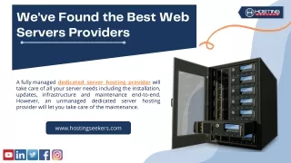 we ve found the best web servers providers