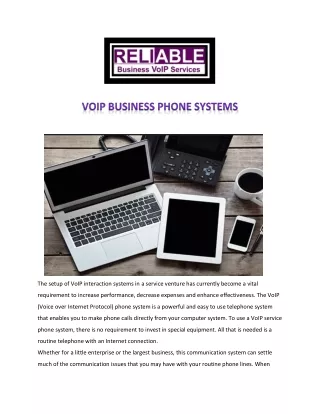 Business VOIP Phone Service - Reliable VOIP