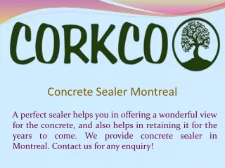 Concrete Sealer Montreal