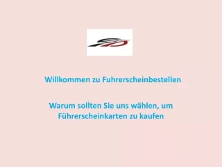 Warum sollten Sie uns wählen, um Führerscheinkarten zu kaufen