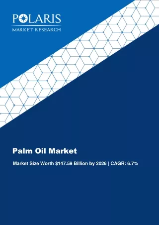 palm oil market