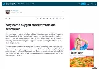 Why home oxygen concentrators are beneficial?
