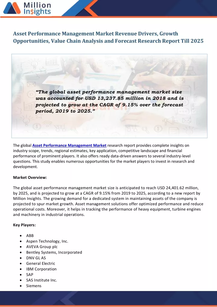 asset performance management market revenue