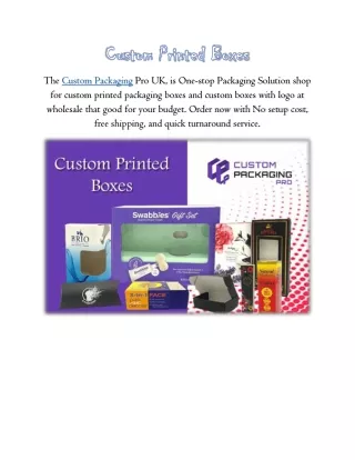the custom packaging pro uk is one stop packaging