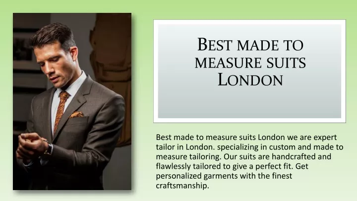 best made to measure suits london